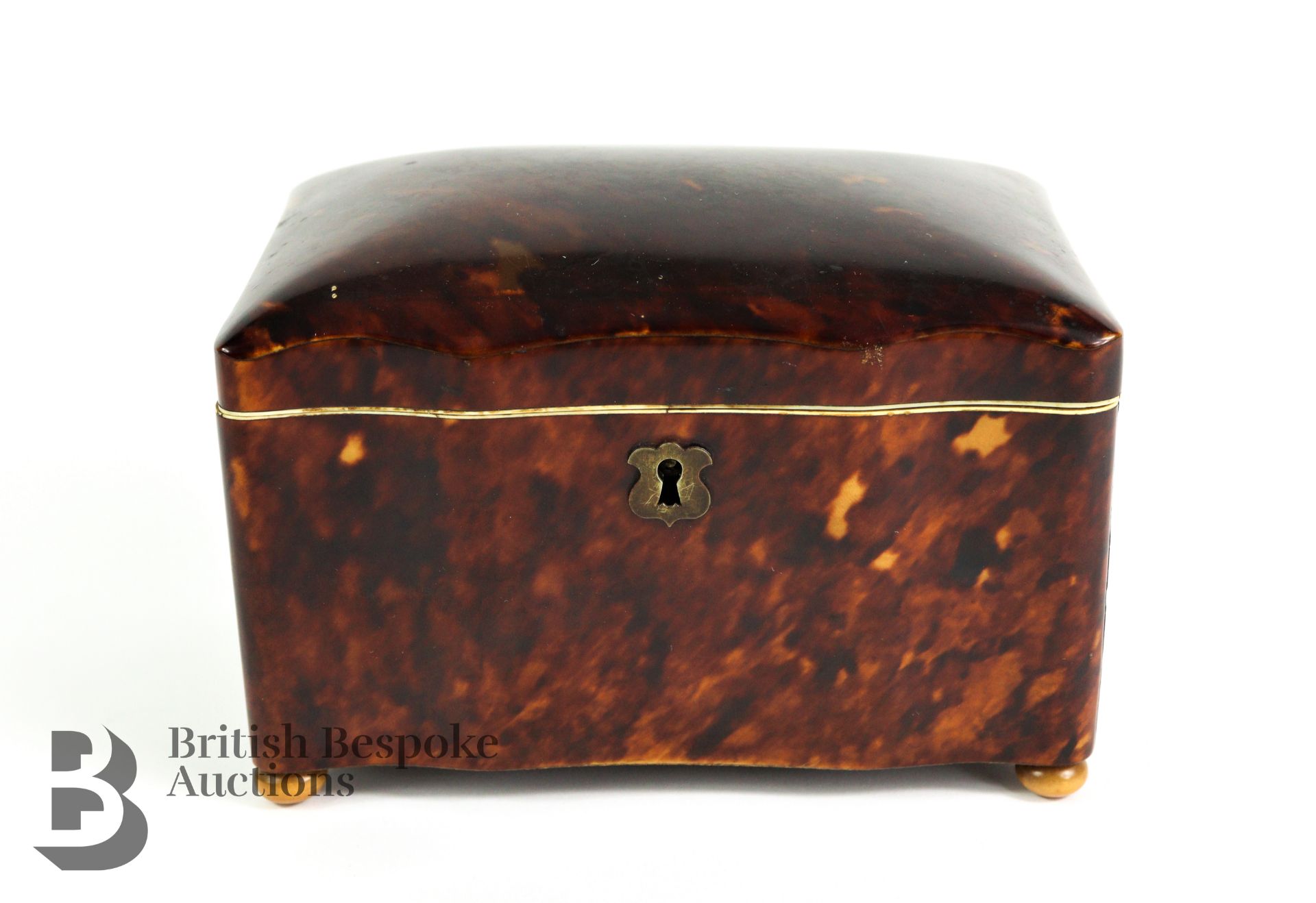 19th Century Tortoise Shell Tea Caddy