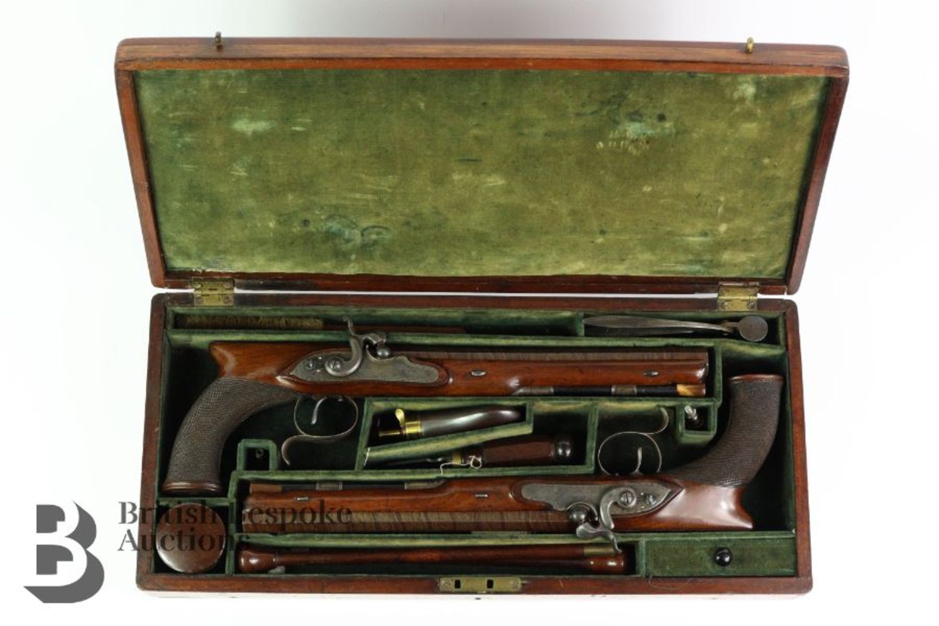 Fine Cased Pair of Percussion Target Pistols - Image 6 of 25