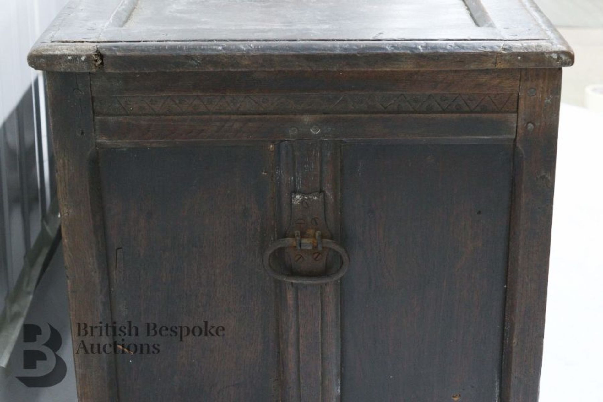 17th Century Oak Coffer - Image 5 of 6