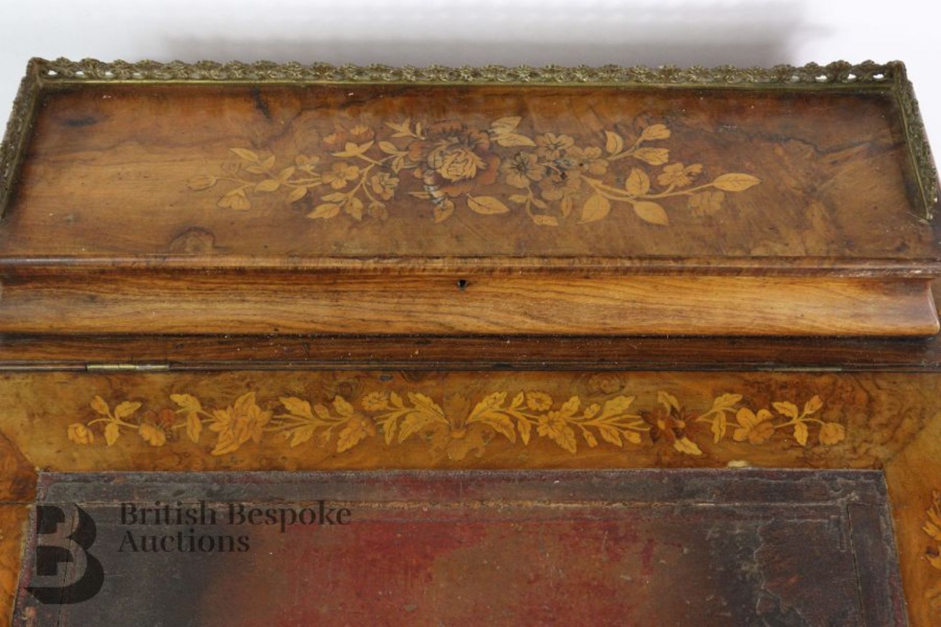 Marquetry Davenport - Image 8 of 12