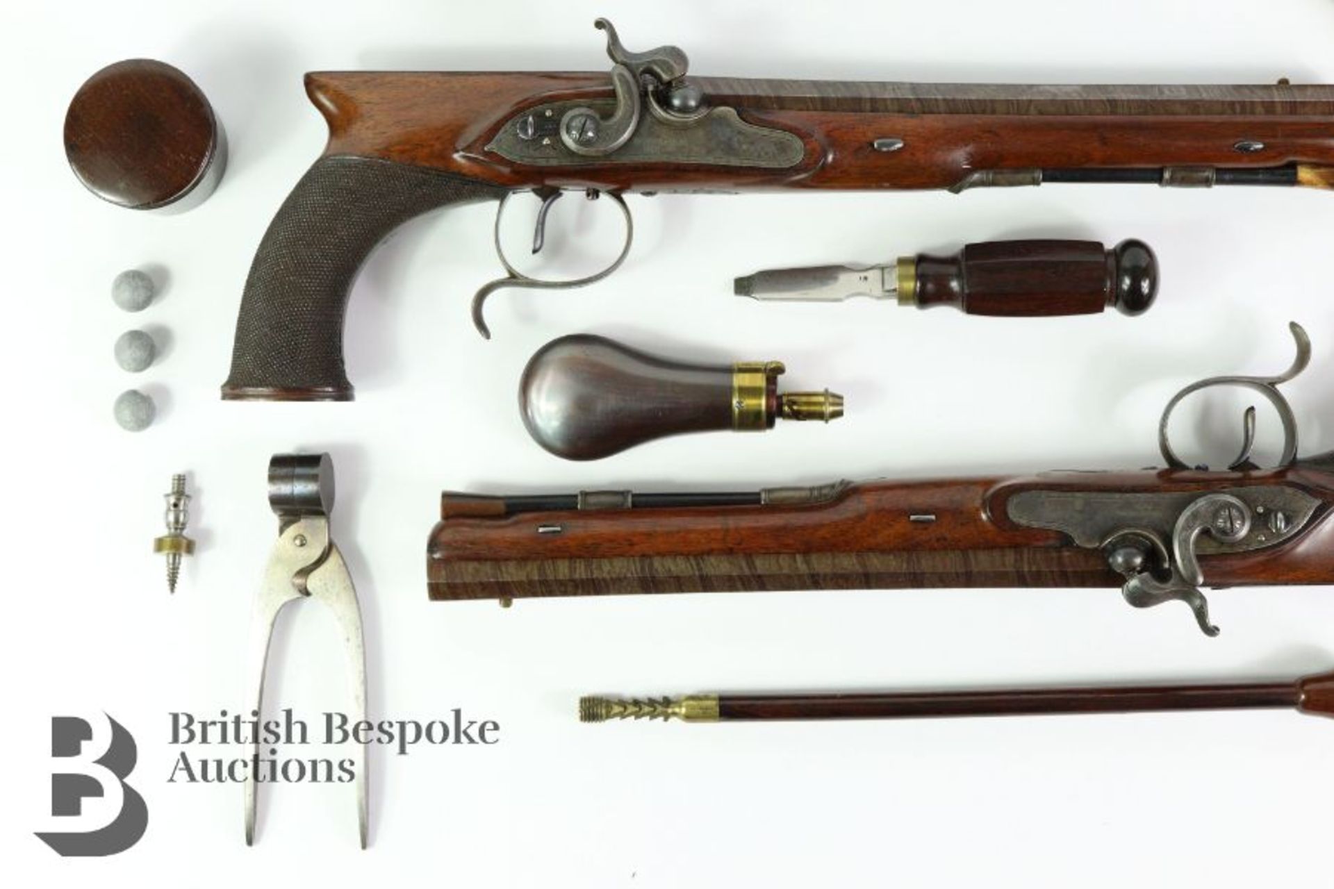 Fine Cased Pair of Percussion Target Pistols - Image 10 of 25