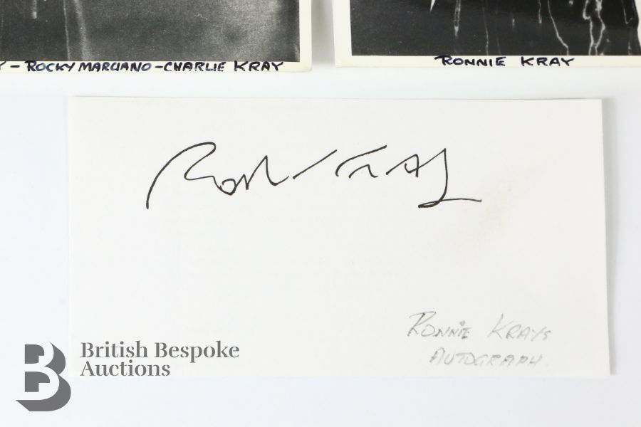 Two Black and White Photographs of the Kray Brothers With Signature - Image 4 of 5