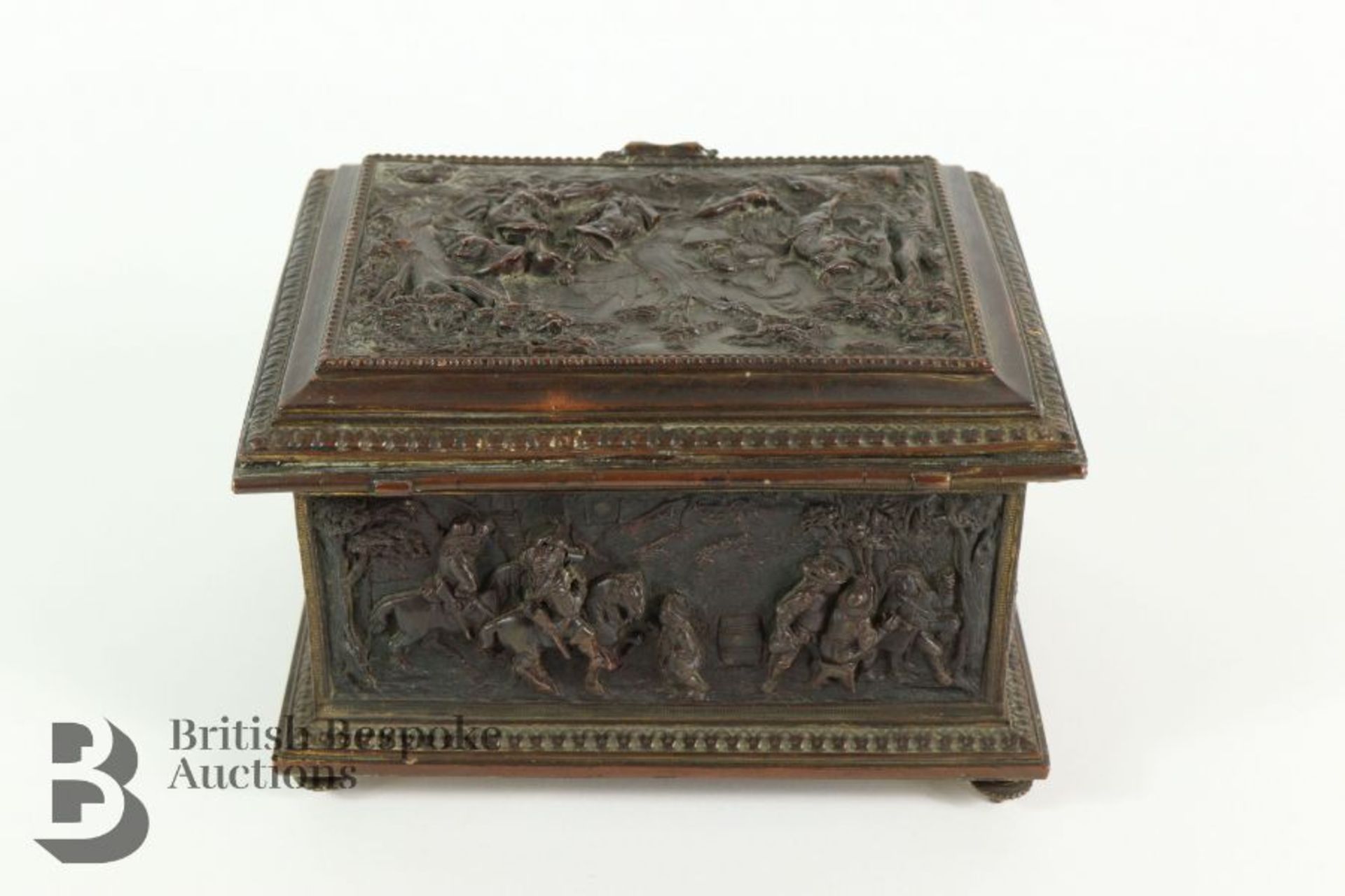 French Bronze Jewellery Casket - Image 3 of 6