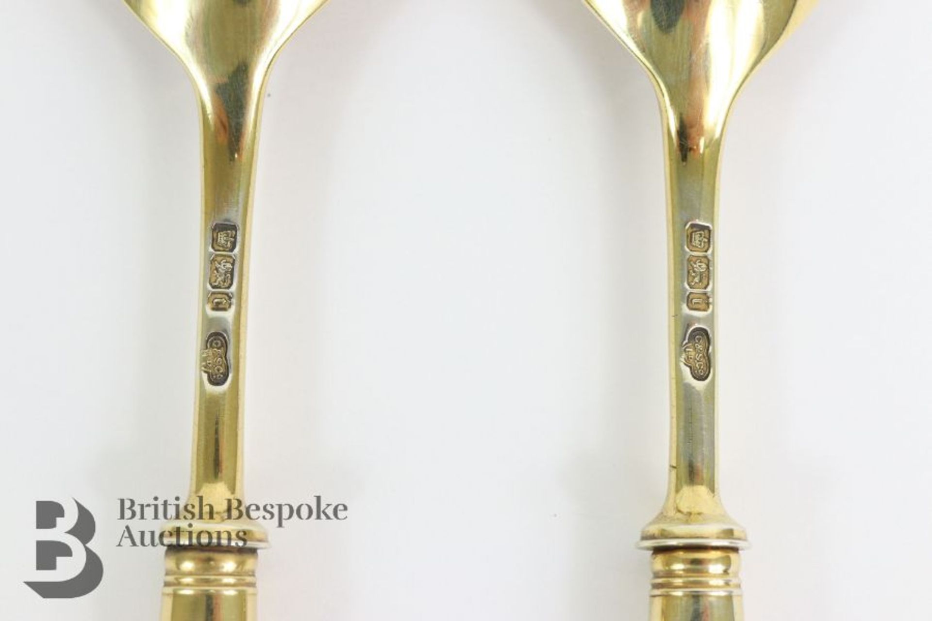 Edward VII Silver and Mother of Pearl Serving Spoons - Image 3 of 6