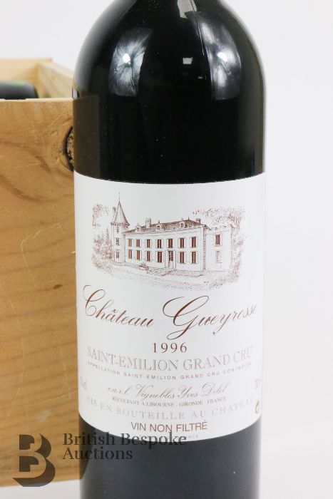 1996 Chateau Gueyrosse Red Wine in Crate - Image 5 of 7