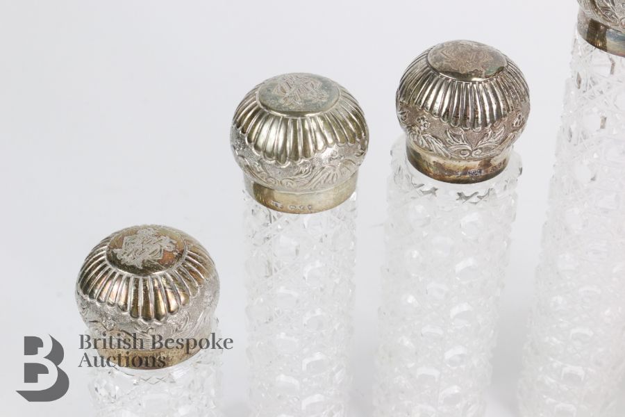 Silver Topped Vanity Jars - Image 5 of 7