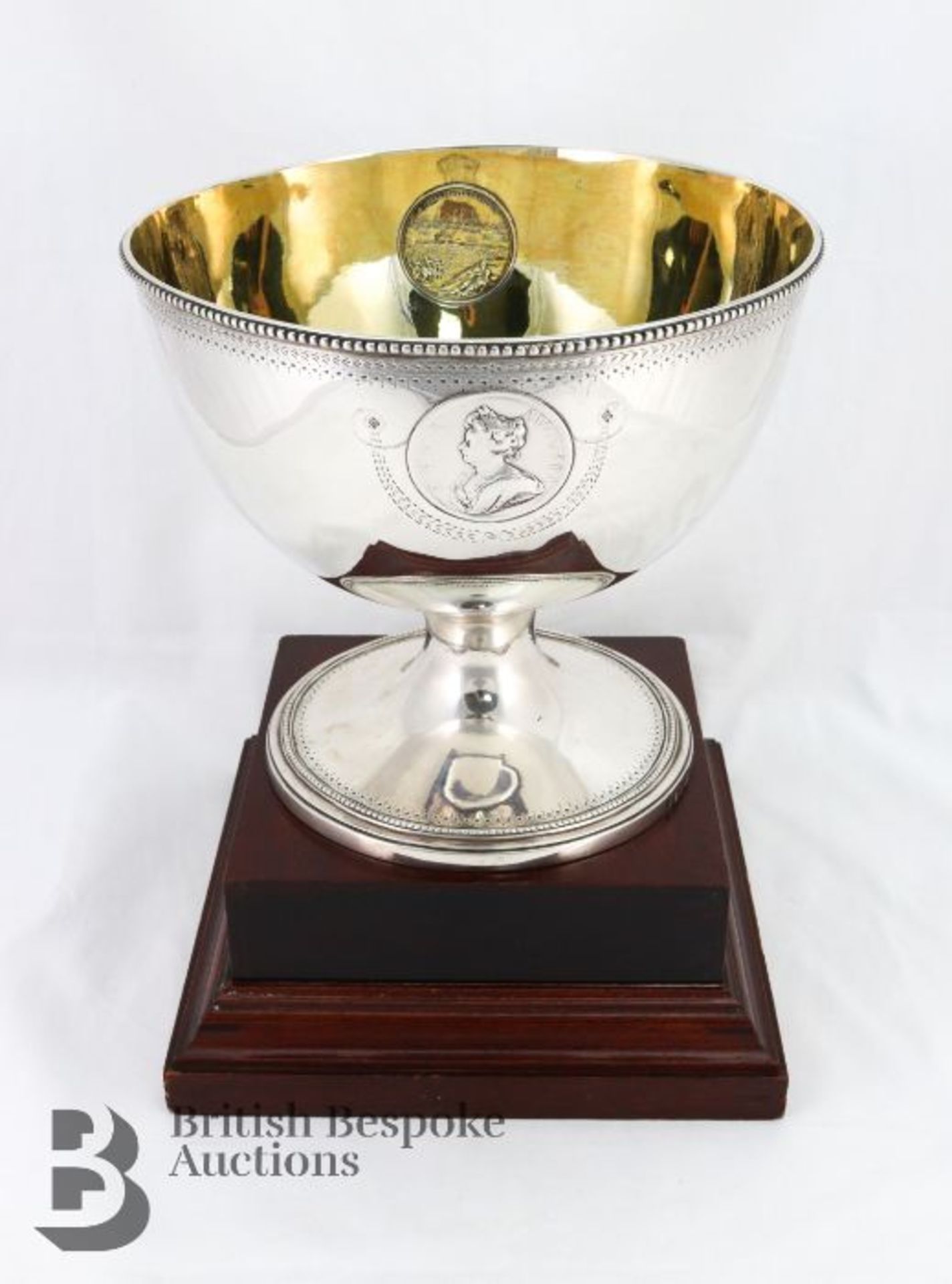 George III Silver Commemorative Rose Bowl - Bild 4 aus 10