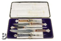 Robert F. Mosley Silver Capped Carving Set