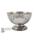 Edward VII Silver Fruit Bowl