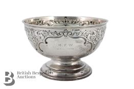 Edward VII Silver Fruit Bowl