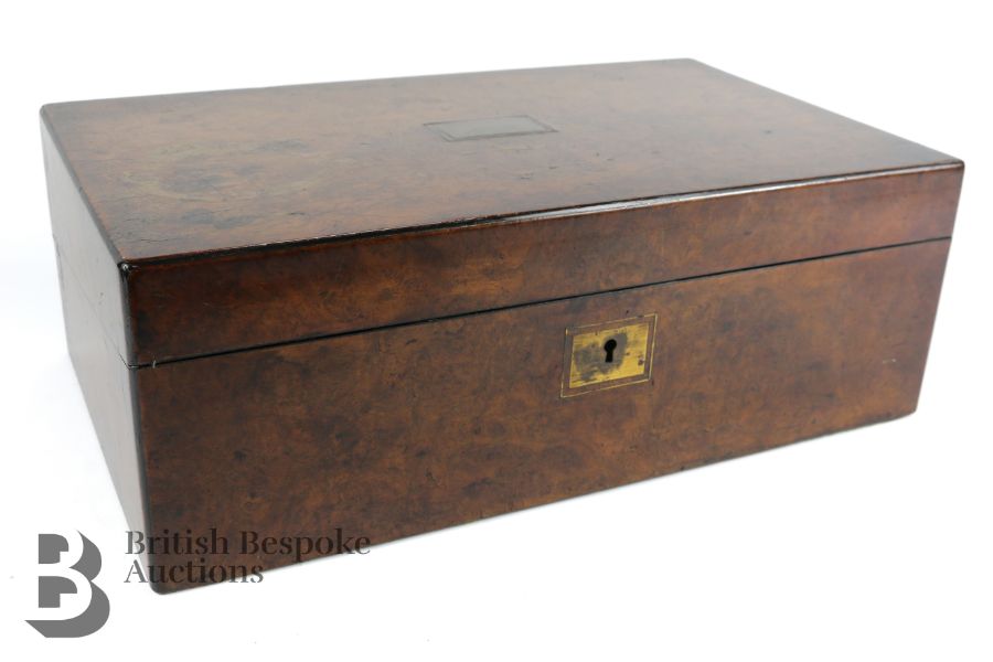 Burr Wood and Coromandel Writing Box - Image 2 of 10