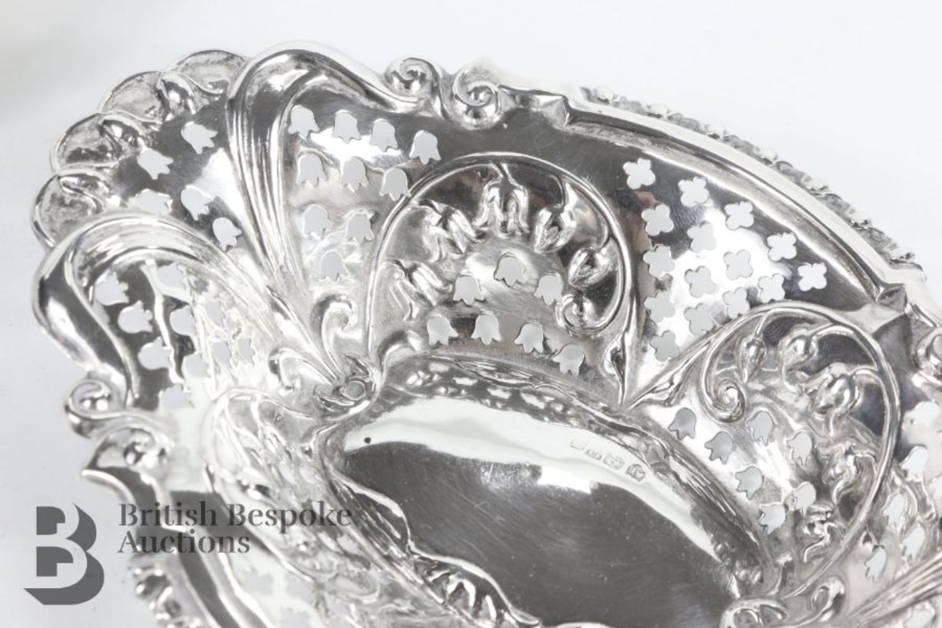 Pair of Silver Bon Bon Dishes - Bild 4 aus 5