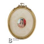 Indian Portrait Miniature - Begum of Bhopal