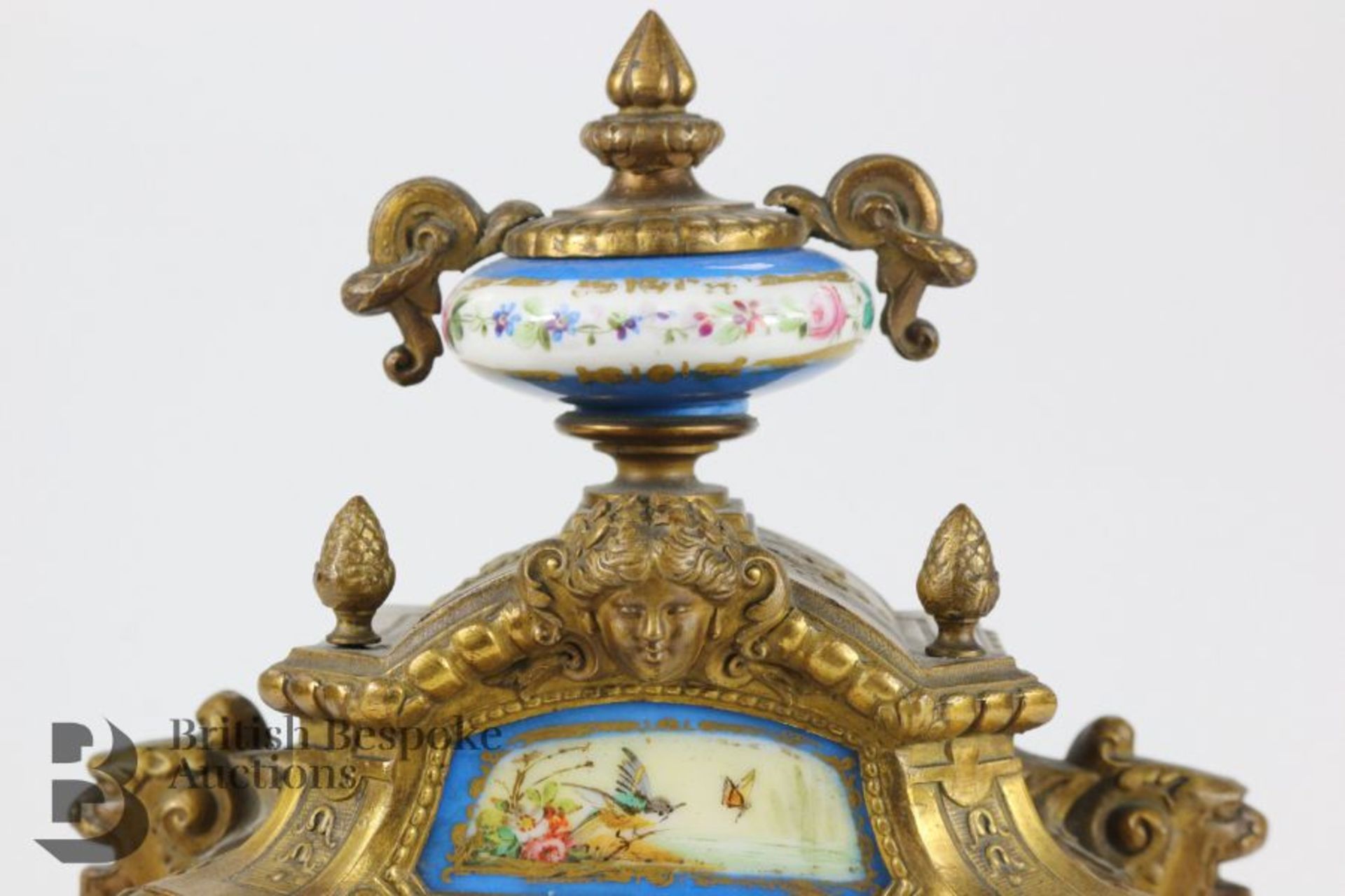 Sevres Style Mantel Clock - Bild 4 aus 12