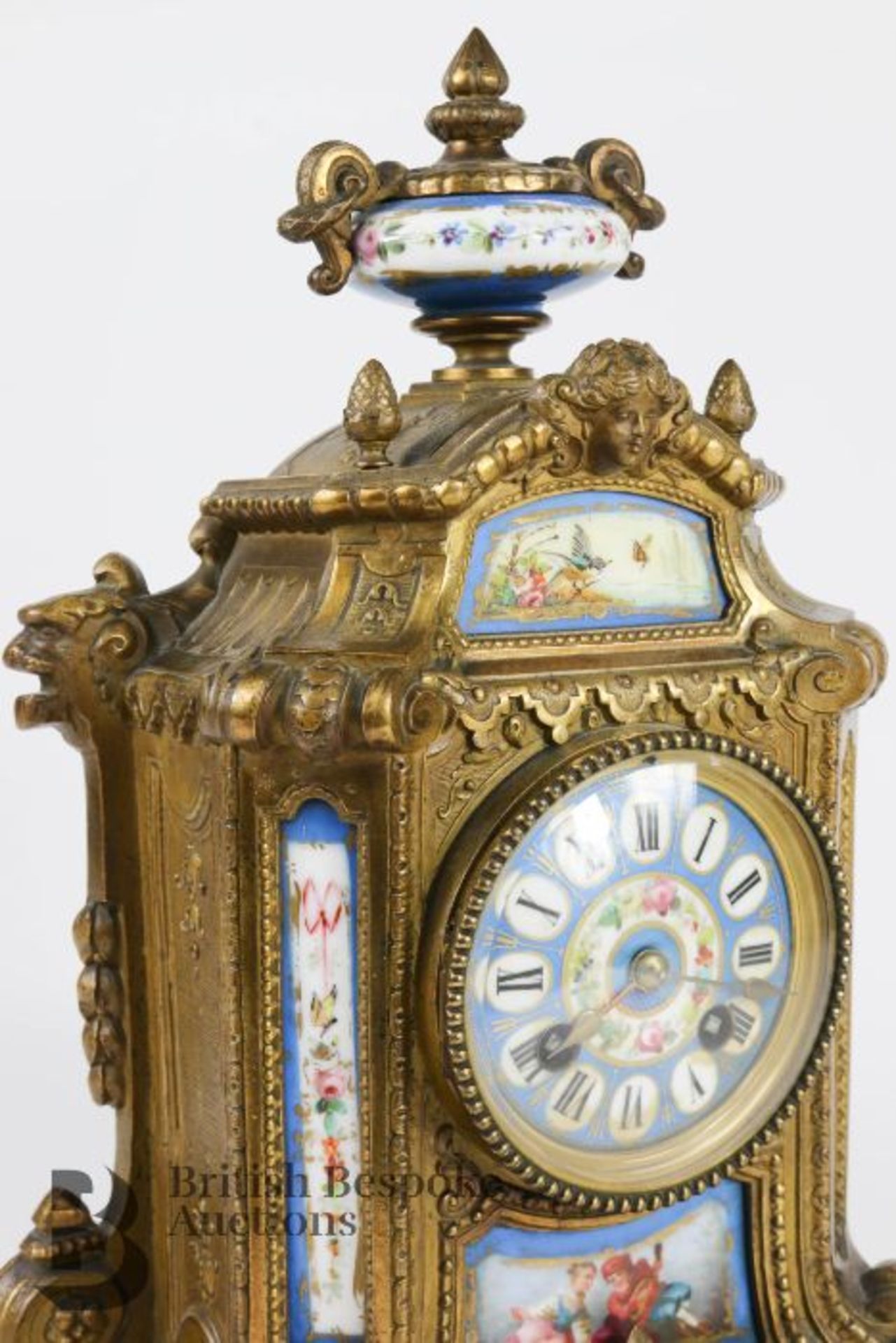 Sevres Style Mantel Clock - Bild 8 aus 12