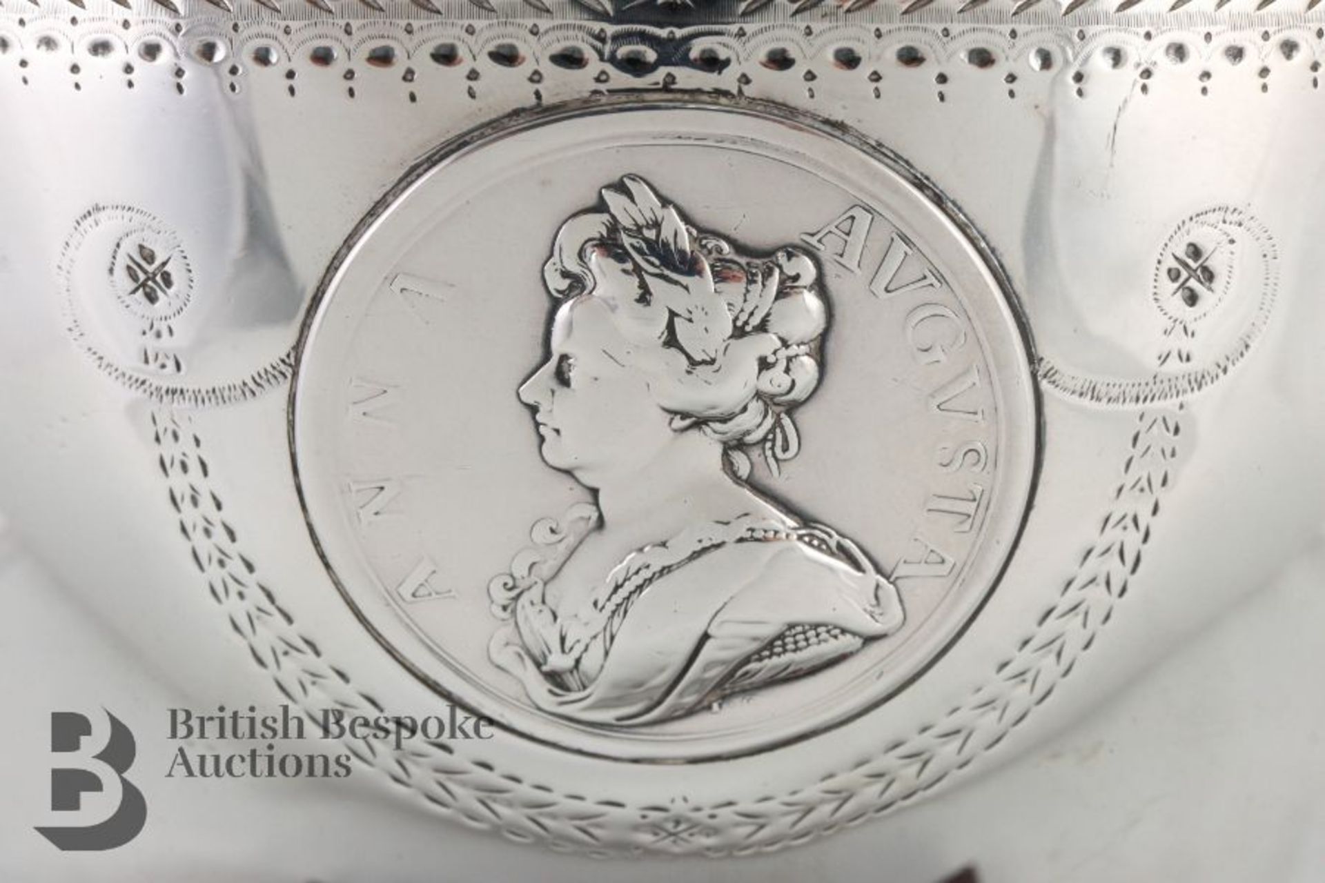 George III Silver Commemorative Rose Bowl - Bild 5 aus 10