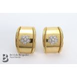 Pair of 18ct Yellow Gold Earrings