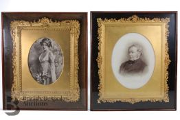 Pair of Victorian Gilt Picture Frames Within Box Frames
