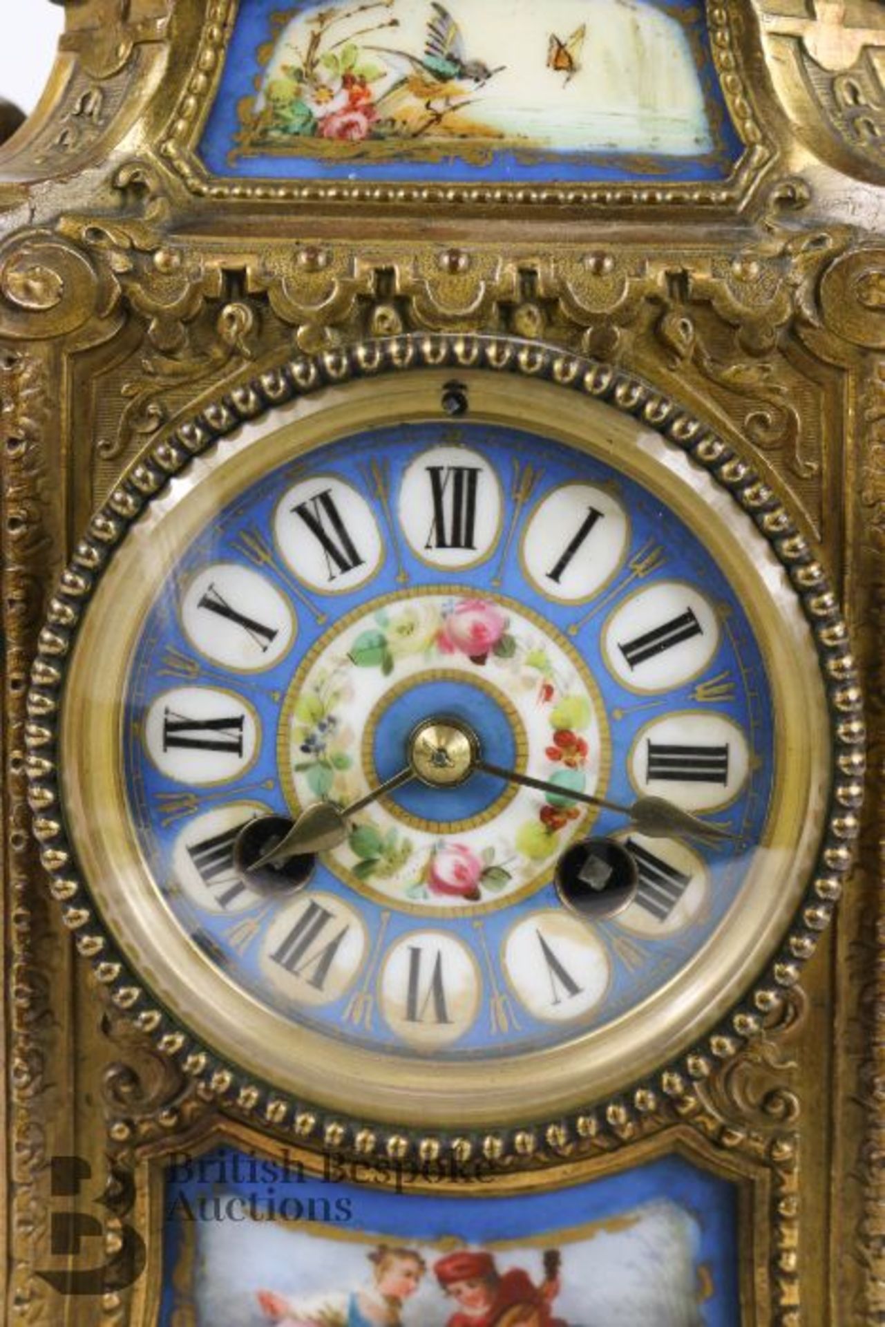 Sevres Style Mantel Clock - Bild 3 aus 12