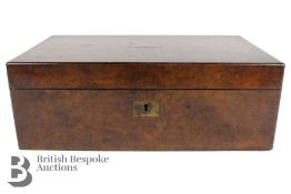 Burr Wood and Coromandel Writing Box