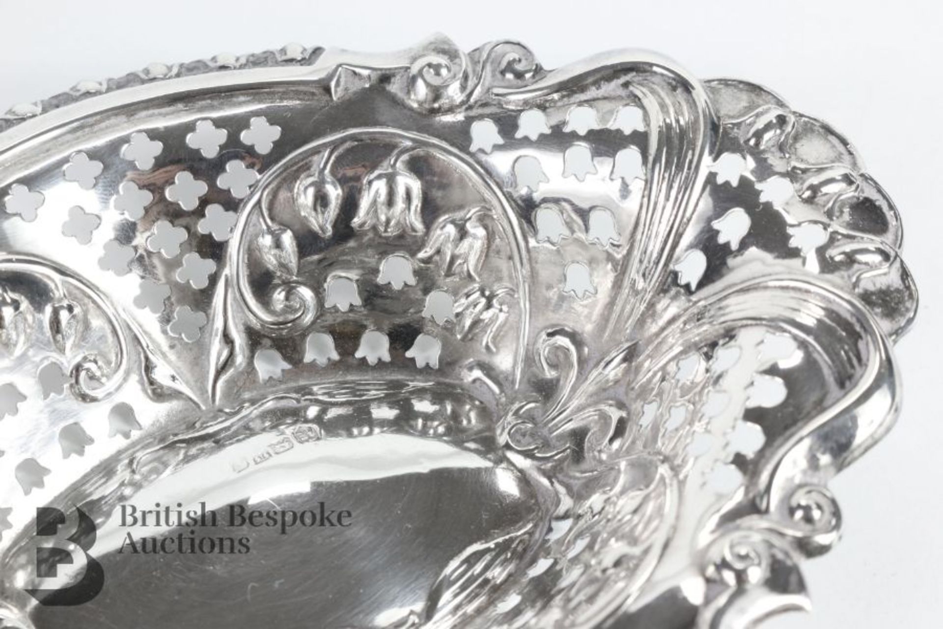 Pair of Silver Bon Bon Dishes - Bild 3 aus 5