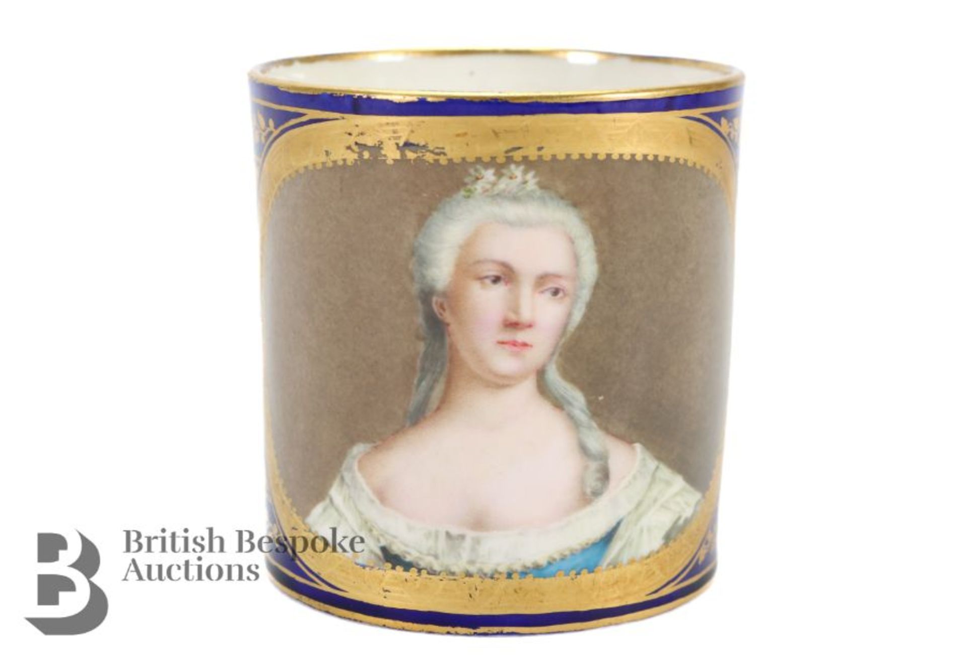 Portrait of Madame Victoire French Sevres Coffee Can - Bild 3 aus 12