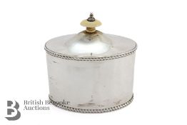 Edward VII Silver Tea Caddy