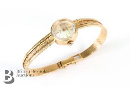 Lady's 18ct Yellow Gold Wrist Watch