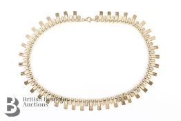 9ct Gold Graduated Drop Link Necklace