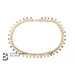 9ct Gold Graduated Drop Link Necklace