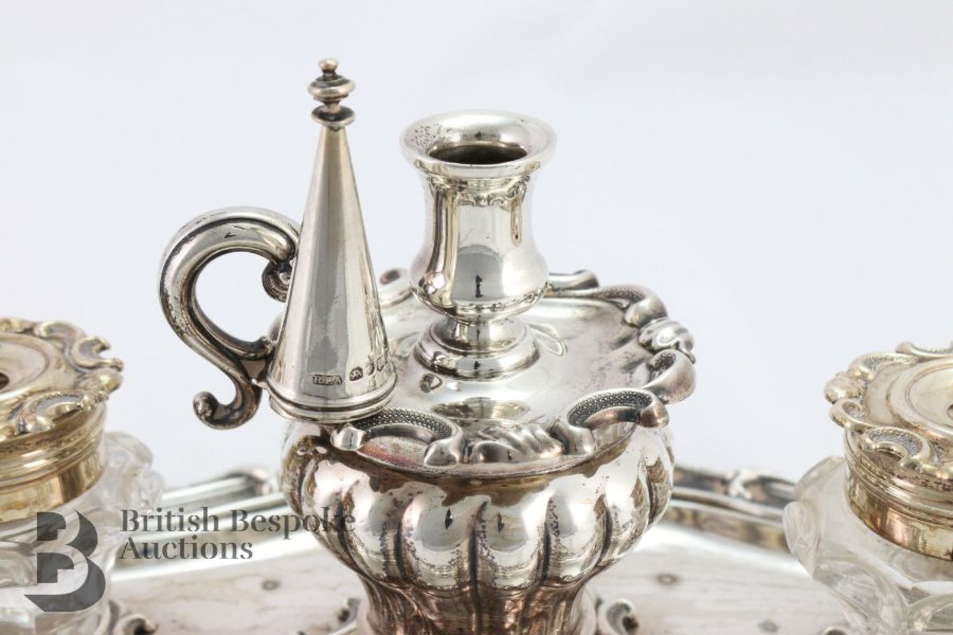 George IV Silver Ink Stand - Image 5 of 8