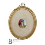 Indian Portrait Miniature - Begum Sumroo