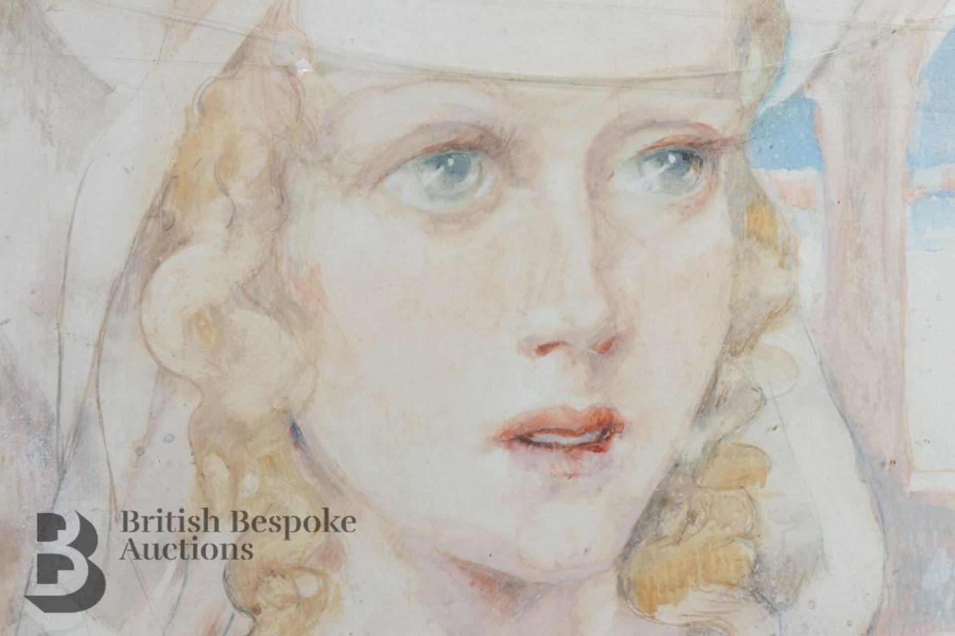 Watercolour of a Young Woman - Image 2 of 6