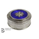 Sterling Silver Circular Trinket Box