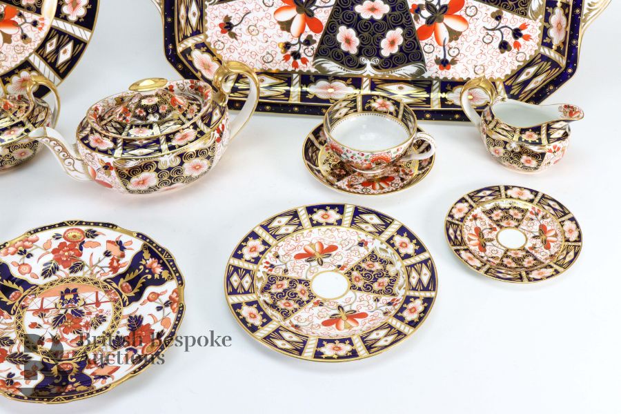 Royal Crown Derby Tea Set - Image 3 of 9