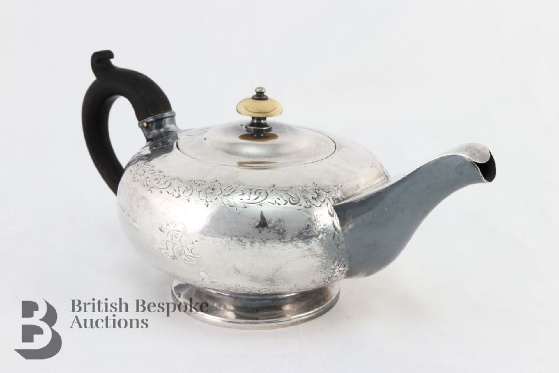 Victorian Silver Tea Pot - Bild 3 aus 5