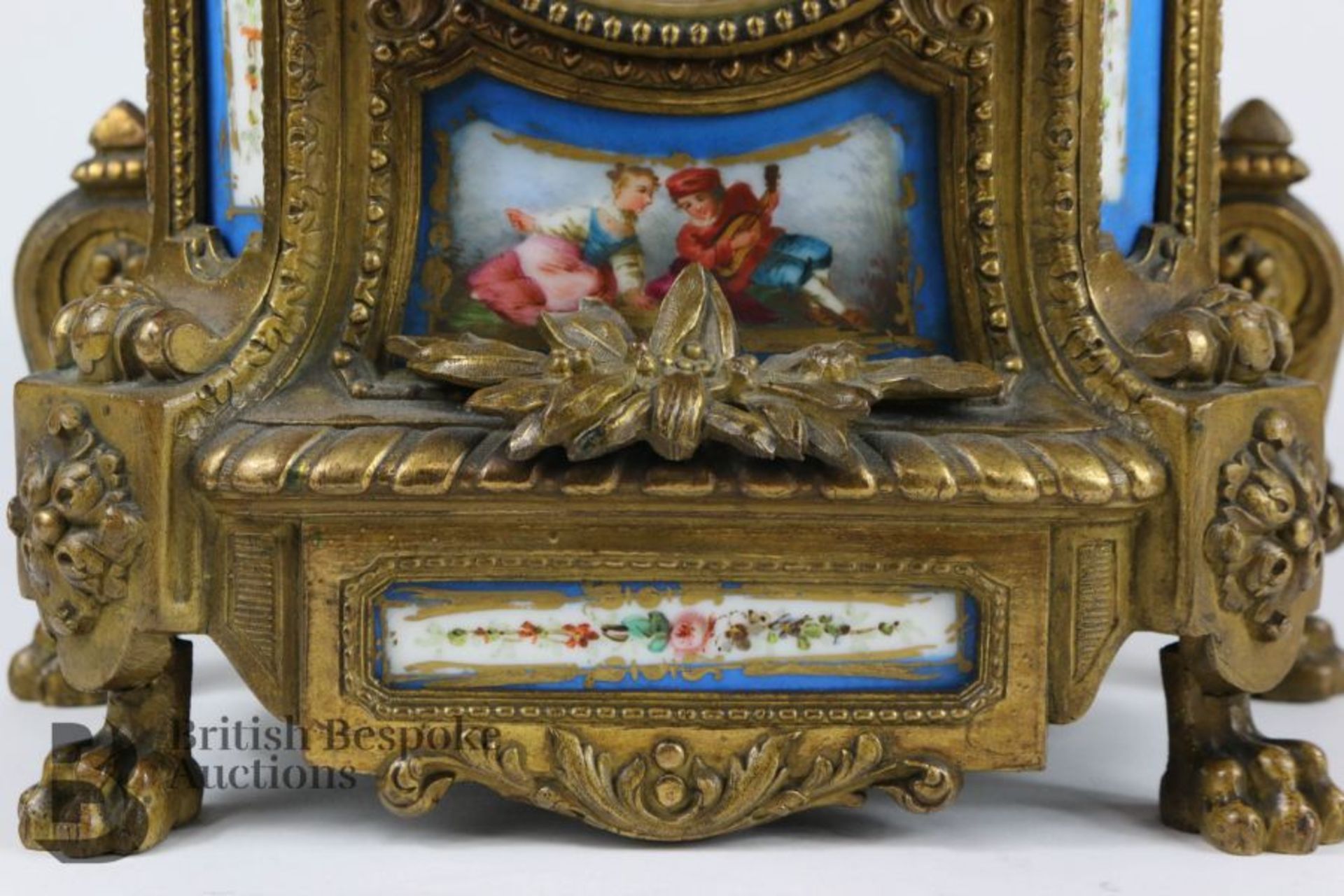 Sevres Style Mantel Clock - Image 5 of 12