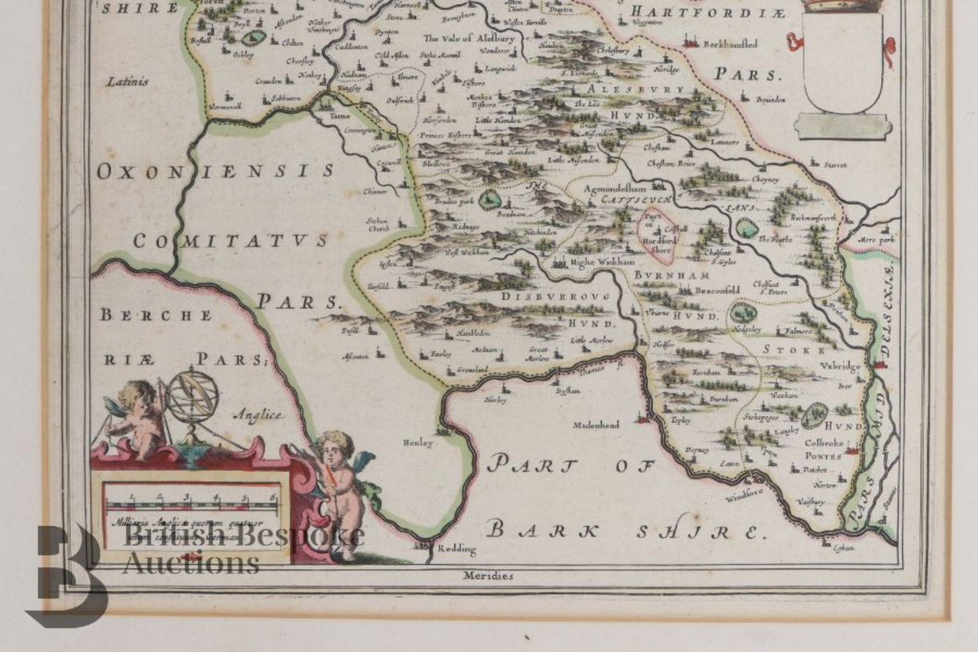 Johannes Blaeu County Map of Buckingham - Bild 4 aus 5
