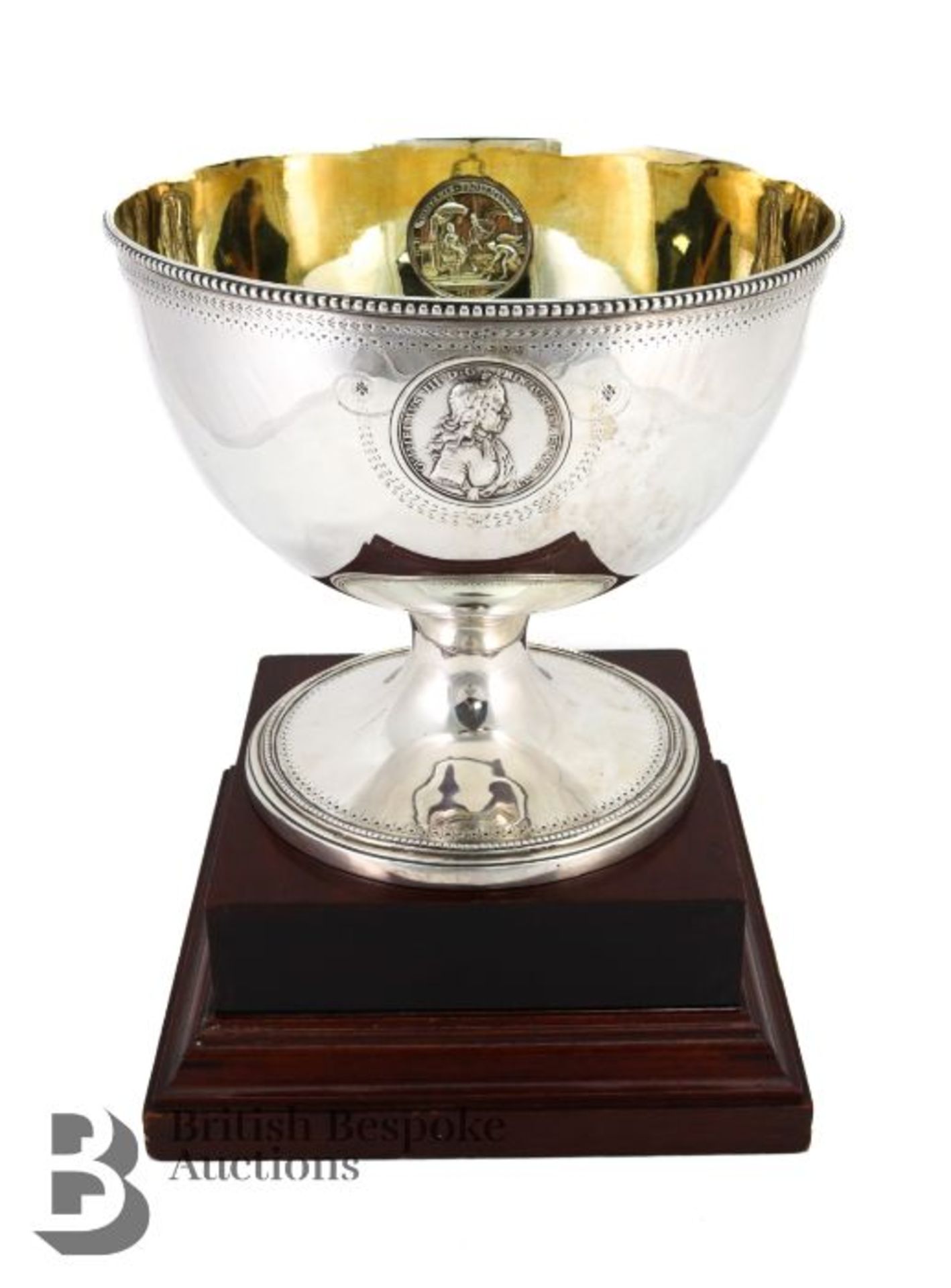 George III Silver Commemorative Rose Bowl - Bild 2 aus 10