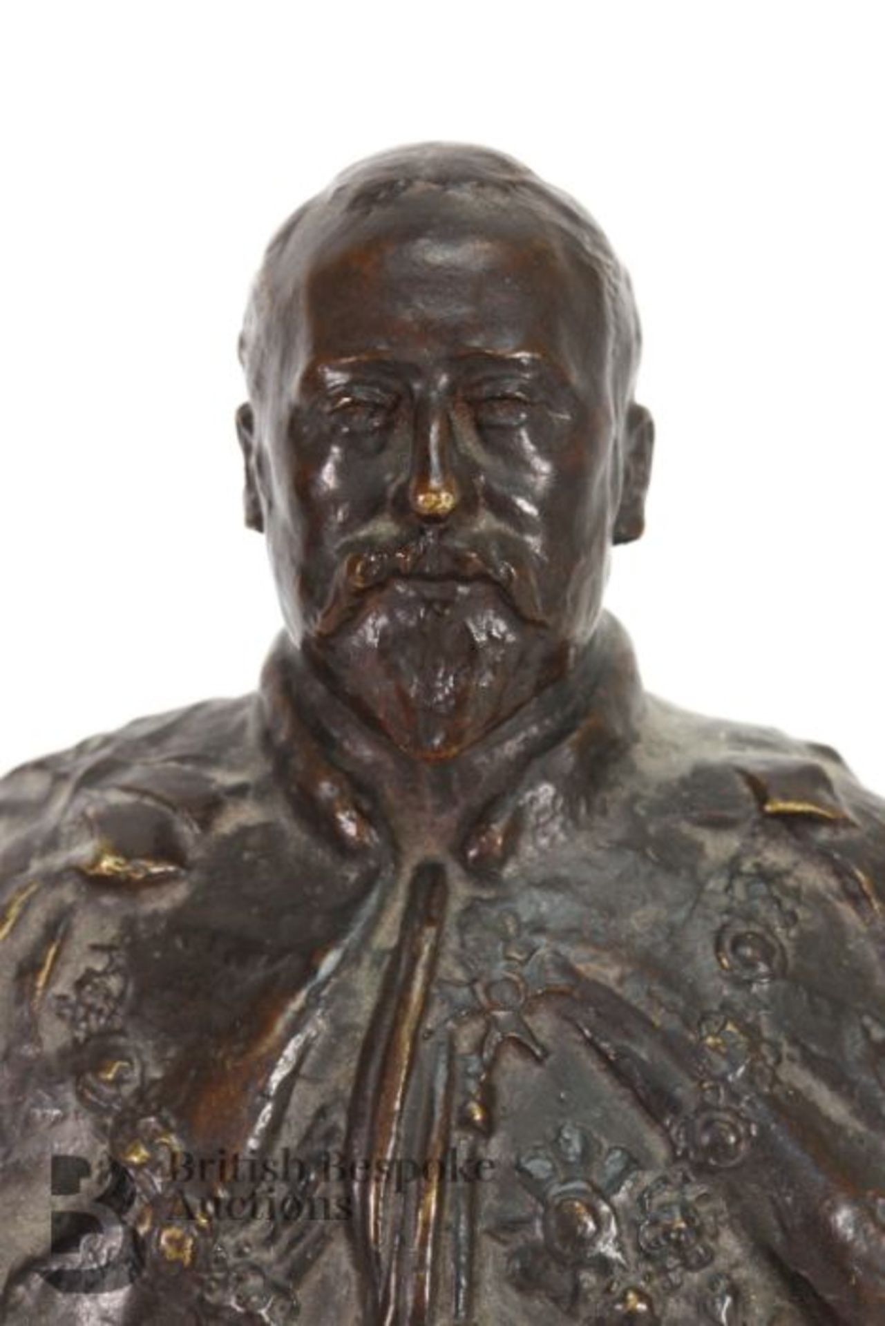 Sydney March Bronze Bust of Edward VII - Bild 3 aus 5