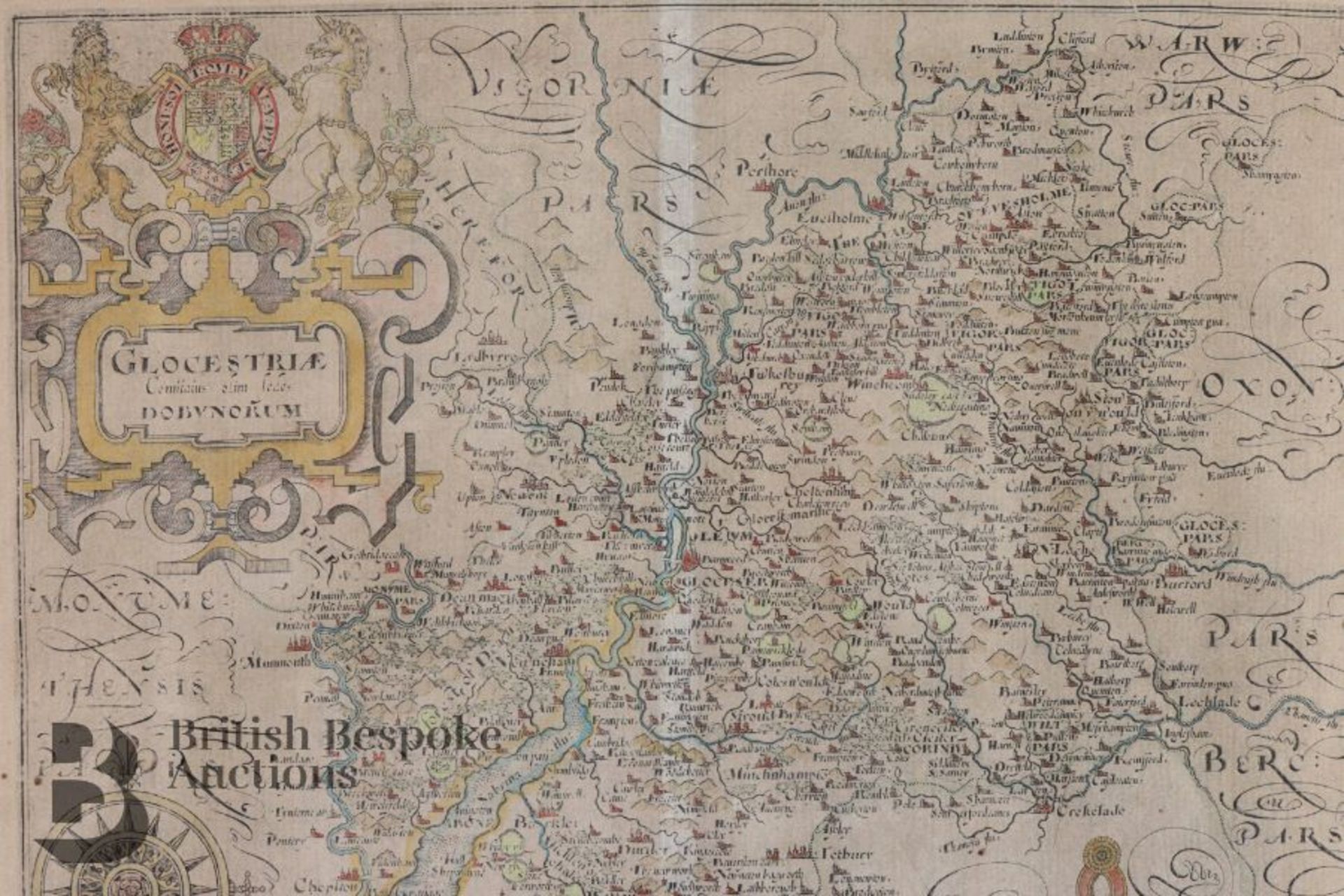 Four Antique Maps - Bild 6 aus 8