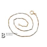 14.15ct Yellow and White Gold Necklace