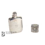 Edward VII Silver Hip Flask