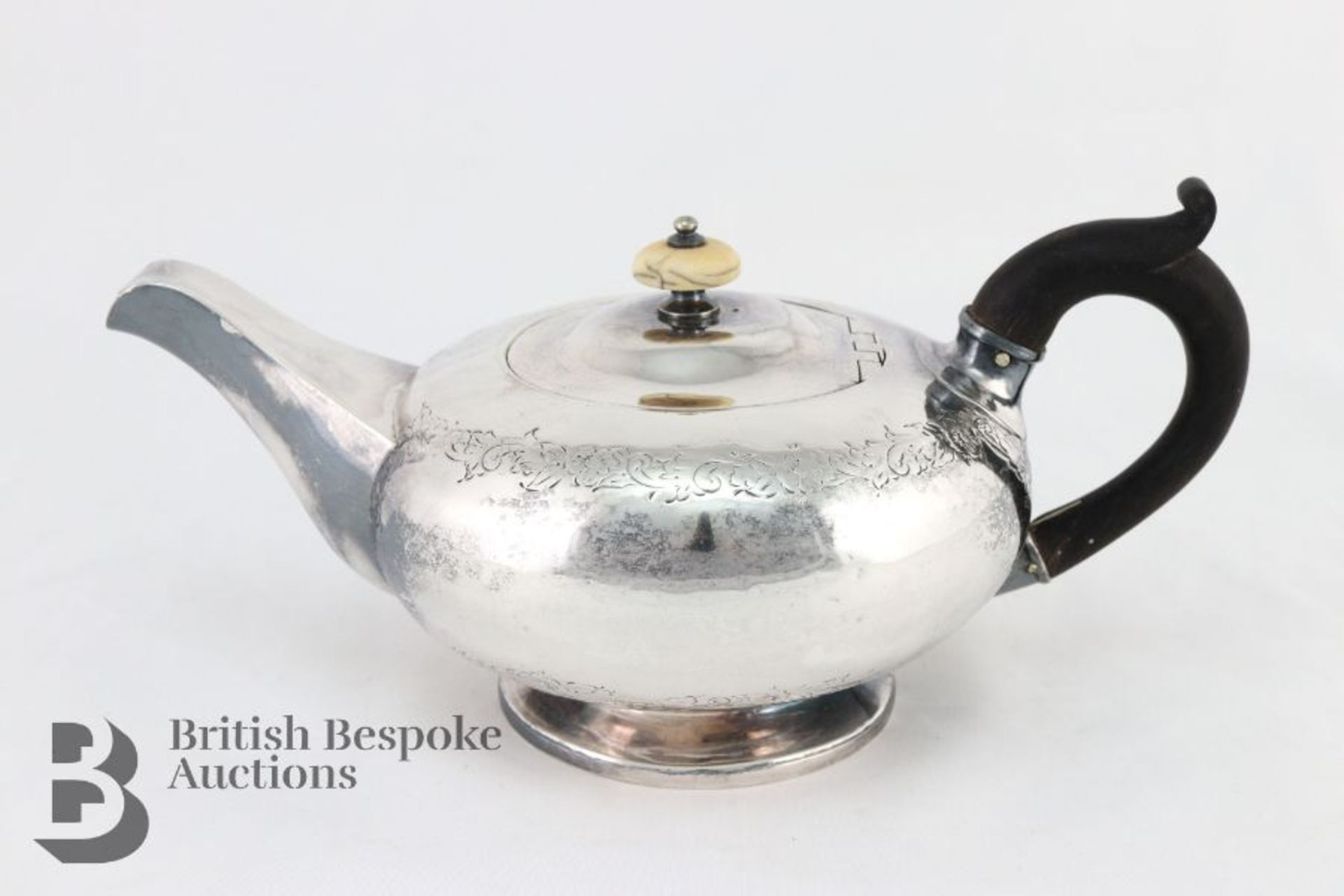 Victorian Silver Tea Pot - Bild 2 aus 5