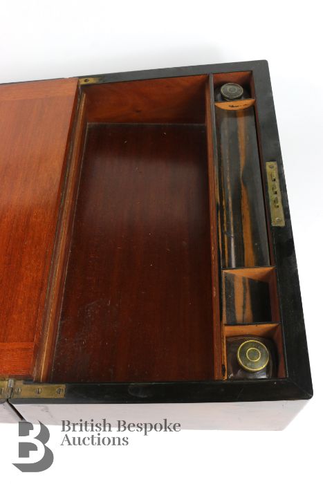 Burr Wood and Coromandel Writing Box - Image 6 of 10