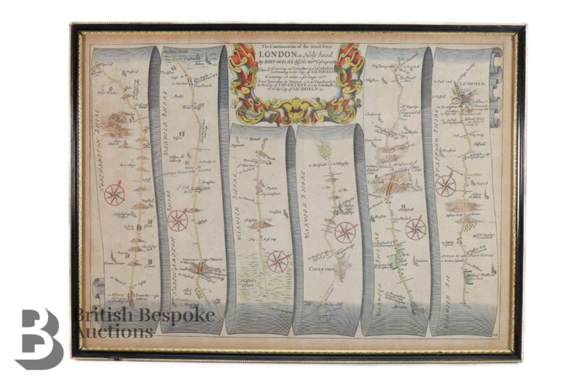 Four Antique Maps - Bild 4 aus 8