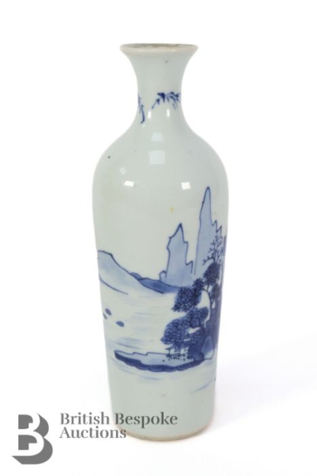 Chinese Blue and White Bottle Vase - Image 2 of 7