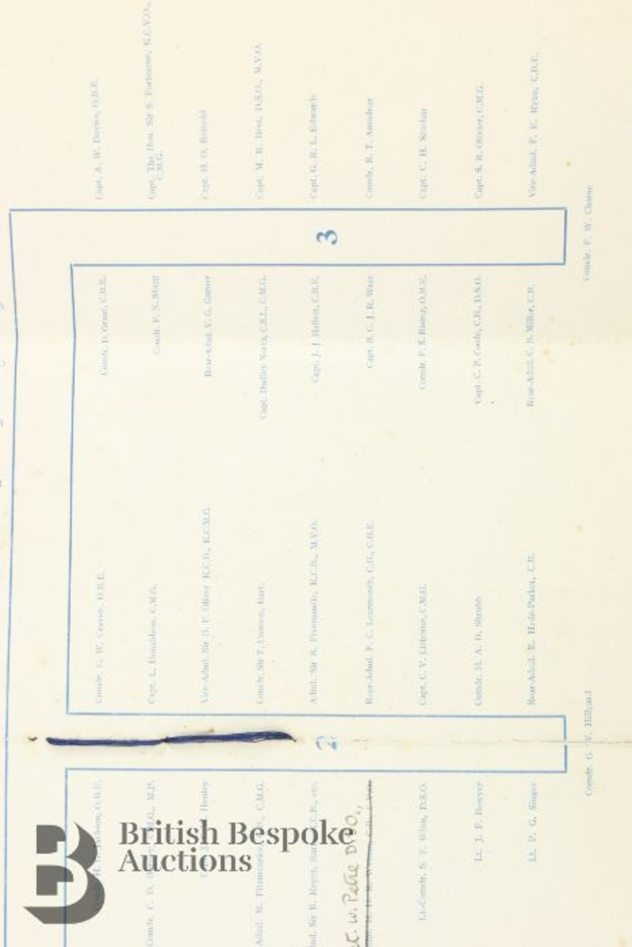 Navy Club Dinner Seating Plan - Image 5 of 5