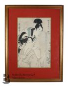 Kitagawa Utamaro (1753?-1806) Woodcut Print