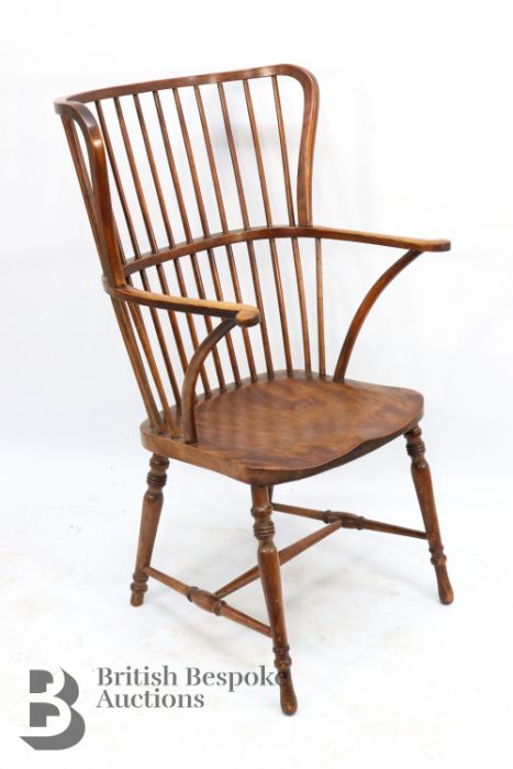 19th Century Windsor Fireside Chair - Image 2 of 5